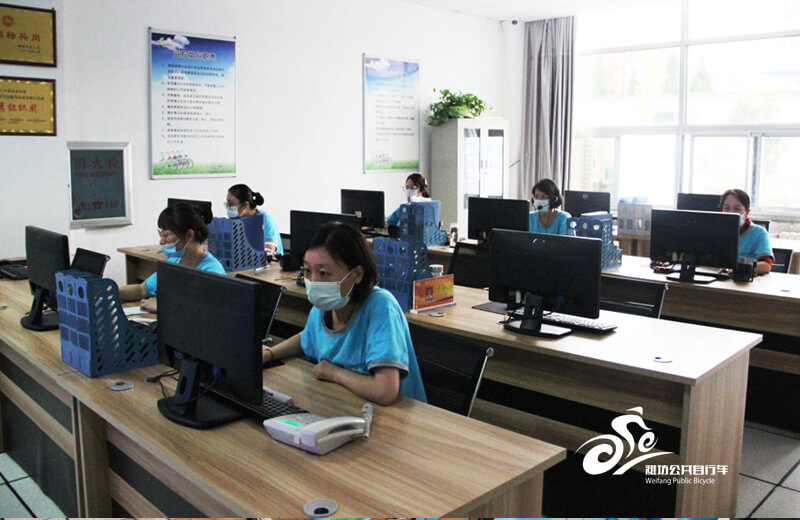 潍坊公共自行车照片水印
