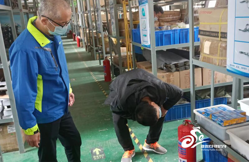 潍坊市区公共自行车系统节日期间开展安全生产大检查3
