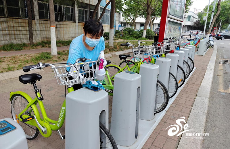 潍坊市区公共自行车全力保障高考绿色出行1
